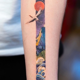 Femenino Color  tatuaje en Antebrazo #36174 | Tattoo Artist Franky Yang