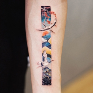 Femenino Color  tatuaje en Antebrazo #36171 | Tattoo Artist Franky Yang