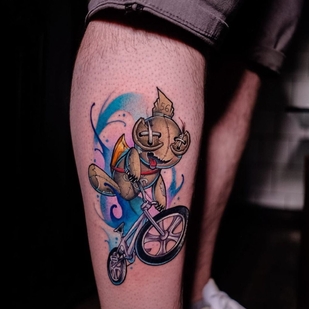 Masculino Color Neo-tradicional tatuaje en Pierna #39842 | Tattoo Artist Victor Rassadniy