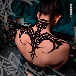 Femenino Negro Lettering tatuaje #55697 | Tattoo Artist Igor Klimin