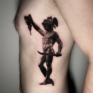 Masculino Color Realismo tatuaje en Estómago #55756 | Tattoo Artist Kirill Antique