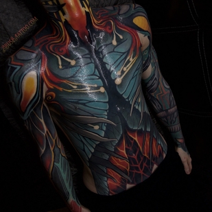 Masculino Color  tatuaje en Traje de Cuerpo Completo #55898 | Tattoo Artist Ruslan Abusev