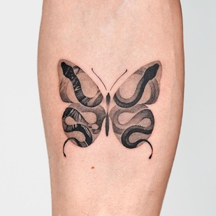 Femenino Negro Miniatura tatuaje en Pierna #56880 | Tattoo Artist Choi Yun