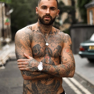 🔥 Fotos sensuales, portafolio de modelo  #23760 Modelo de tatuajes Chris Perceval