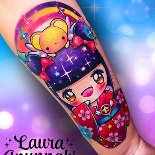 Femenino Color  tatuaje en Antebrazo #13429 | Tattoo Artist Laura Annunaki