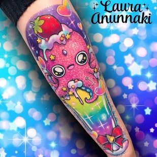 Femenino Color  tatuaje en Antebrazo #13437 | Tattoo Artist Laura Annunaki