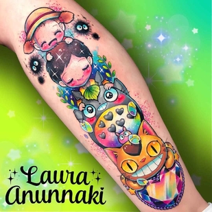 Femenino Color  tatuaje en Antebrazo #13438 | Tattoo Artist Laura Annunaki