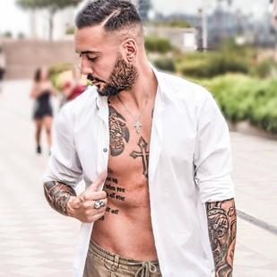 🔥 Fotos sensuales, portafolio de modelo  #24289 Modelo de tatuajes Luigi Lauro