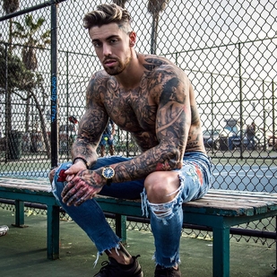 🔥 Fotos sensuales, portafolio de modelo  #25480 Modelo de tatuajes Chris Fleming