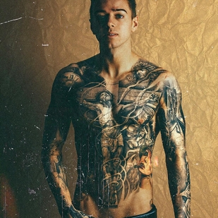 🔥 Fotos sensuales, portafolio de modelo  #25055 Modelo de tatuajes Jordan Feno