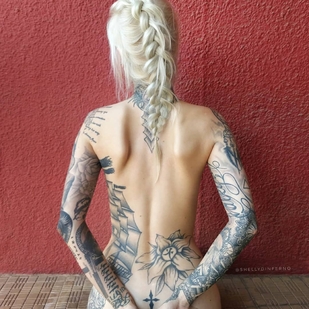 🔥 Fotos sensuales, portafolio de modelo  #25358 Modelo de tatuajes Shelly D'inferno