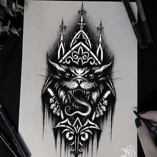 Negro Estilo del Autor tatuaje #73415 | Tattoo Artist Ellina Plat