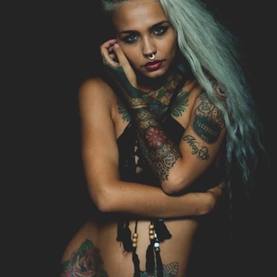 🔥 Fotos sensuales, portafolio de modelo  #3067 Modelo de tatuajes Felisja Piana