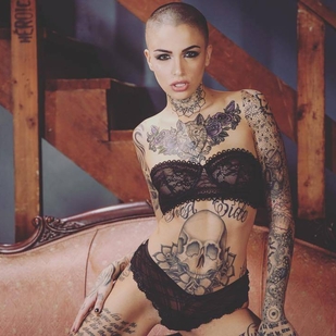 🔥 Fotos sensuales, portafolio de modelo  #25713 Modelo de tatuajes Leigh Raven