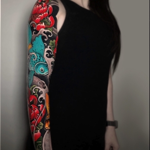 Femenino Color Japonés tatuaje en Manga #75202 | Tattoo Artist Pavlik Gusarov