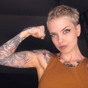 🔥 Fotos sensuales, portafolio de modelo  #15110 Modelo de tatuajes Sara X Mills