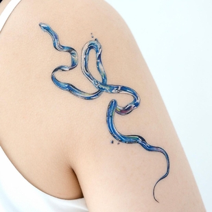 Femenino Color Miniatura tatuaje en Hombro #46264 | Tattoo Artist Dasol Kim