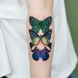 Femenino Color Acuarela tatuaje en Antebrazo #60953 | Tattoo Artist Pokhy