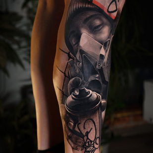 Masculino Negro Chicano tatuaje en Manga #77658 | Tattoo Artist Kirill Matusevich