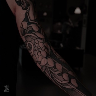 Masculino Negro Japonés tatuaje en Manga #78411 | Tattoo Artist Danila Morozov