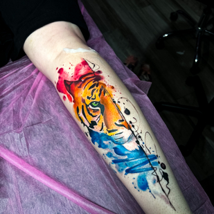 Femenino  Acuarela tatuaje en Antebrazo #78491 | Tattoo Artist Diego Conci