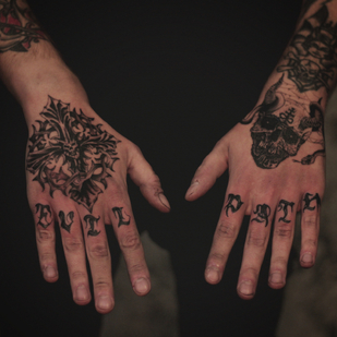 Masculino Negro Horror tatuaje en Palma #78932 | Tattoo Artist Alexander Rebel