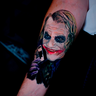 Masculino Color Retrato tatuaje en Antebrazo #79546 | Tattoo Artist Sergey Proshkin