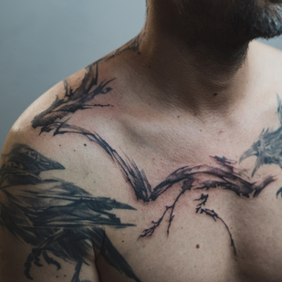 Masculino Negro Abstracto tatuaje #80227 | Tattoo Artist Mary Nepostaeva