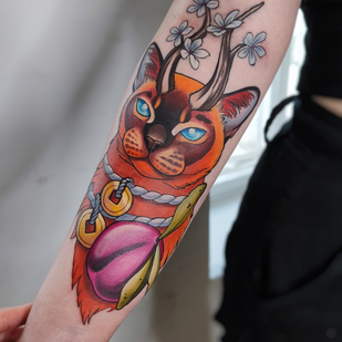 Femenino Color Estilo del Autor tatuaje en Antebrazo #82388 | Tattoo Artist Ksenya Bugimen