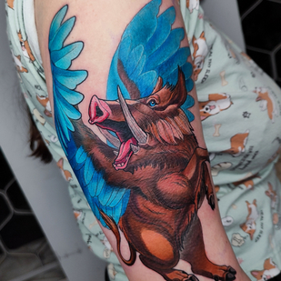 Femenino Color Estilo del Autor tatuaje en Hombro #82392 | Tattoo Artist Ksenya Bugimen