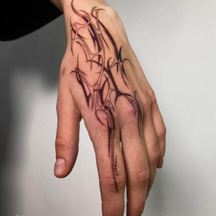 Femenino Negro Abstracto tatuaje en Palma #83159 | Tattoo Artist Ekaterina Maximova