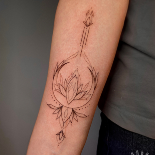 Femenino Negro Joyería tatuaje en Antebrazo #83168 | Tattoo Artist Ekaterina Maximova