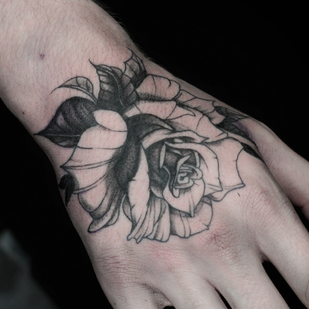 Masculino Negro Fineline tatuaje #85806 | Tattoo Artist Alexander Rebel