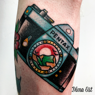 Masculino Color Old School tatuaje en Espinilla #85127 | Tattoo Artist Dmitrii Ostanin