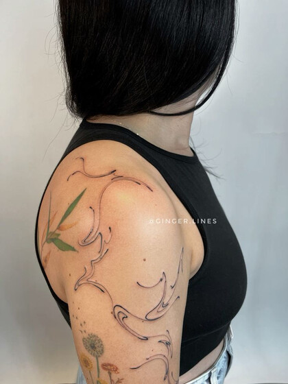 Ideas de Tatuajes # Tattoo Artist Ginger Lines / Anna