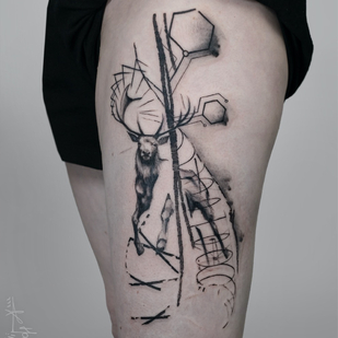 Negro  tatuaje #88481 | Tattoo Artist Hossam tattoos