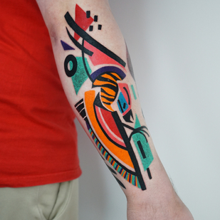 Masculino  Cubismo tatuaje #83715 | Tattoo Artist Marta Kudu