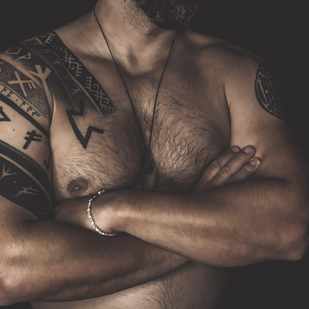 Masculino Negro Gráfico tatuaje en Pecho #86043 | Tattoo Artist Mr.Evil Ruslan Bazhanov