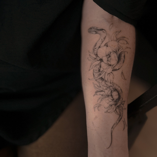 Femenino Negro  tatuaje #88700 | Tattoo Artist Sergeeva Tattoo