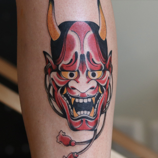 Masculino Color Japonés tatuaje en Espinilla #85904 | Tattoo Artist Valera Pashkov