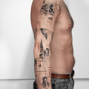 Negro y Gris  tatuaje #86655 | Tattoo Artist Vytautas Vy