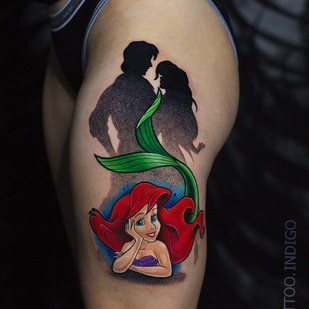 Femenino Color Estilo del Autor tatuaje en Muslo #84244 | Tattoo Artist Andrey Indigo