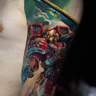 Masculino Color Microrealismo tatuaje en Hombro #84265 | Tattoo Artist Andrey Indigo