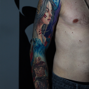 Masculino Color Realismo tatuaje en Manga #84281 | Tattoo Artist Andrey Indigo