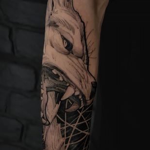 Masculino Negro Gráfico tatuaje en Manga #85821 | Tattoo Artist Daniil Holodkov