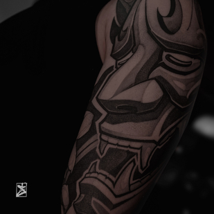 Masculino Negro Japonés tatuaje en Manga #87144 | Tattoo Artist Danila Morozov