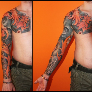 Masculino Color Freehand tatuaje en Manga #89704 | Tattoo Artist Dmitriy Chikaev