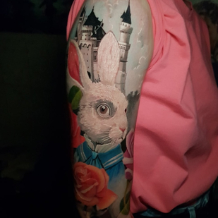 Femenino Color Realismo tatuaje en Hombro #89758 | Tattoo Artist Dmitriy Chikaev