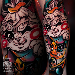 Masculino Color Estilo del Autor tatuaje en Espinilla #85499 | Tattoo Artist Dmitriy Klaud