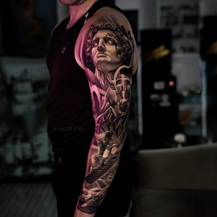 Masculino Negro Chicano tatuaje en Manga #89139 | Tattoo Artist Lera Valer_eva